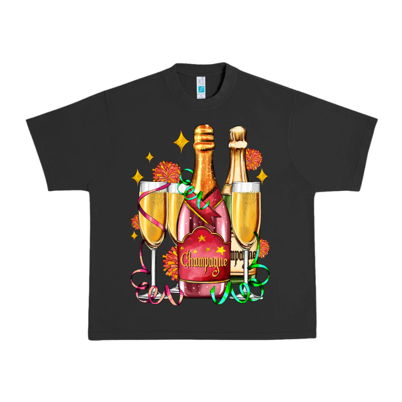 New Year Party Champagne Urban Heavy Tee by AdoDesignShop | Teevron