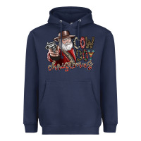 Navy cowboy christmas Heavyweight Hoodie - SublimationCraftShop