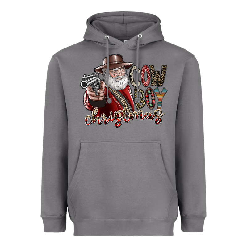 Cowboy Christmas Heavyweight Hoodie by SublimationCraftShop | Teevron