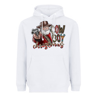 White cowboy christmas Heavyweight Hoodie - SublimationCraftShop