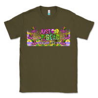 Army Green Just Bead Classic Tee - CowhideDigitalArt