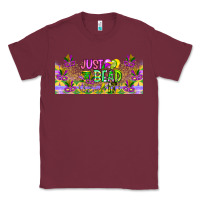 Burgundy Just Bead Classic Tee - CowhideDigitalArt