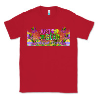 Red Just Bead Classic Tee - CowhideDigitalArt