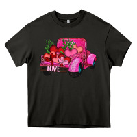 Asphalt valentine's day heart cactus truck Heavy Core Tee - RanaPortraitStore