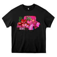 Black valentine's day heart cactus truck Heavy Core Tee - RanaPortraitStore