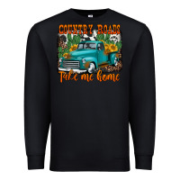 Black country roads take me home old western truck Premium Sweatshirt - Jasminsmagicworld