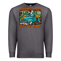 Charcoal Heather country roads take me home old western truck Premium Sweatshirt - Jasminsmagicworld