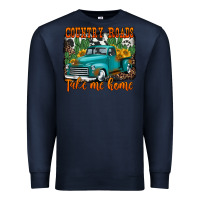 Navy country roads take me home old western truck Premium Sweatshirt - Jasminsmagicworld
