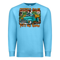 Ocean Blue country roads take me home old western truck Premium Sweatshirt - Jasminsmagicworld