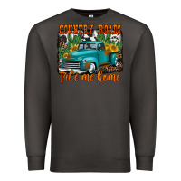 Smoke country roads take me home old western truck Premium Sweatshirt - Jasminsmagicworld