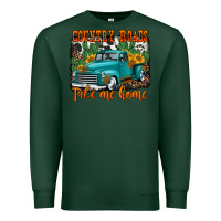 Sports Green country roads take me home old western truck Premium Sweatshirt - Jasminsmagicworld