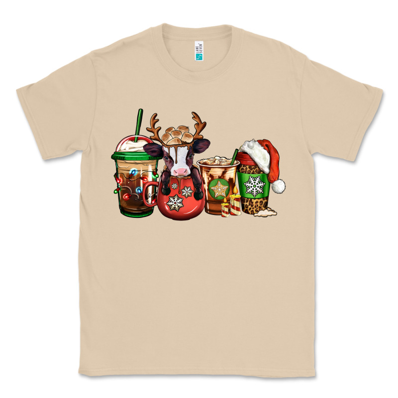 Christmas Baby Calf Coffee Cups Classic Tee by Jasminsmagicworld | Teevron