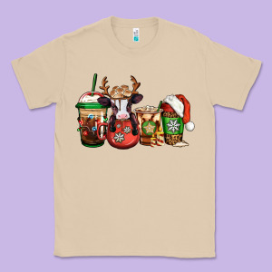 Christmas Baby Calf Coffee Cups Classic Tee Designed By Jasminsmagicworld