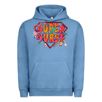Pigment Pebble Blue super nurse Urban Hoodie - CowGirlArtShop