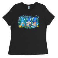 Black snowman gnome Ladies Tee - Zillion Design Studio