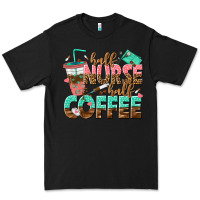 Black half nurse half coffee Premium Tee - texasbilliewilder