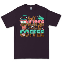Plum half nurse half coffee Premium Tee - texasbilliewilder