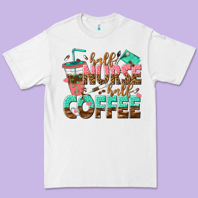 Half Nurse Half Coffee Premium Tee Designed By Texasbilliewilder