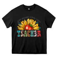Black teacher with sunflower Heavy Core Tee - texasbilliewilder