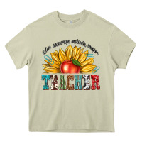 Mossy teacher with sunflower Heavy Core Tee - texasbilliewilder