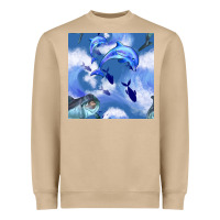 Mushroom dolphins Heavyweight Sweatshirt - BundleAndBundleShop