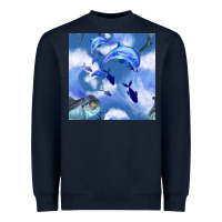 Navy dolphins Heavyweight Sweatshirt - BundleAndBundleShop