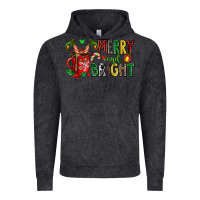 Vintage Black merry and bright Vintage Hoodie - AdoDesignShop