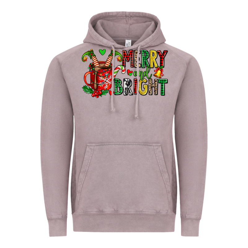 Merry And Bright Vintage Hoodie by AdoDesignShop | Teevron