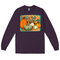Plum It's Fall y'all pumpkins halloween and sunflowers Long Sleeve Tee - Jasminsmagicworld