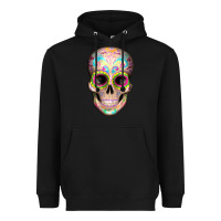 Black Mexican Skull Heavyweight Hoodie - Artiststas