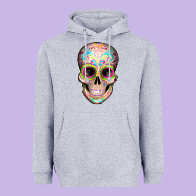 Mexican Skull Heavyweight Hoodie Designed By Artiststas