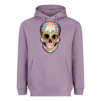 Lavender Mexican Skull Heavyweight Hoodie - Artiststas
