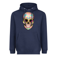 Navy Mexican Skull Heavyweight Hoodie - Artiststas
