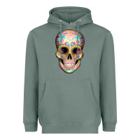 Sage Mexican Skull Heavyweight Hoodie - Artiststas
