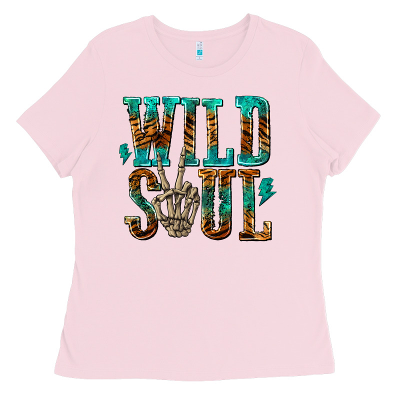 Wild Soul With Skeleton Hand Ladies Tee by texasbilliewilder | Teevron