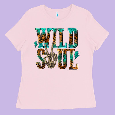 Wild Soul With Skeleton Hand Ladies Tee Designed By Texasbilliewilder