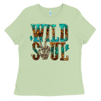 Matcha wild soul with skeleton hand Ladies Tee - texasbilliewilder