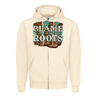 Sandshell blame it all on my roots Zipper Hoodie - NancyCooperArtShop