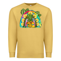 Antique Gold pineapple rainbow Premium Sweatshirt - BarkalooDesign