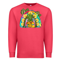 Cardinal pineapple rainbow Premium Sweatshirt - BarkalooDesign