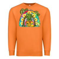 Carrot pineapple rainbow Premium Sweatshirt - BarkalooDesign