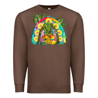 Chestnut pineapple rainbow Premium Sweatshirt - BarkalooDesign