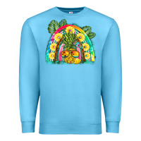 Ocean Blue pineapple rainbow Premium Sweatshirt - BarkalooDesign