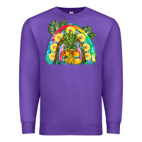 Purple pineapple rainbow Premium Sweatshirt - BarkalooDesign