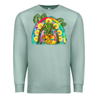 Seafoam pineapple rainbow Premium Sweatshirt - BarkalooDesign