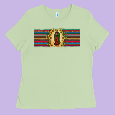 Lady Of Guadalupe  Sunflower Ladies Tee Designed By Jahusdesignshop