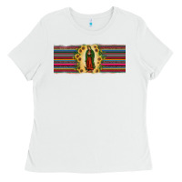 White lady of Guadalupe  sunflower Ladies Tee - JahusDesignShop