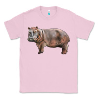 Bubblegum Pink hippopotamus Classic Tee - LillyAllenDesigns