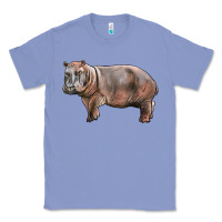 Colony Blue hippopotamus Classic Tee - LillyAllenDesigns