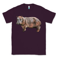 Plum hippopotamus Classic Tee - LillyAllenDesigns